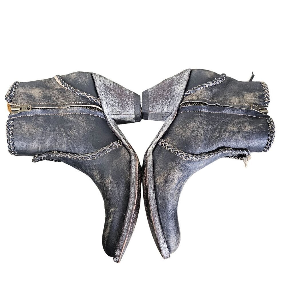 Old Gringo Black Ankle Boots with Fringe - Picture 3 of 9